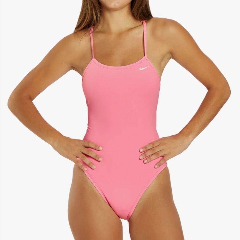 Nike Women's Pink One-Piece Swimsuit